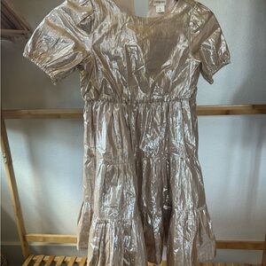 Crewcuts Metallic Gold Dress